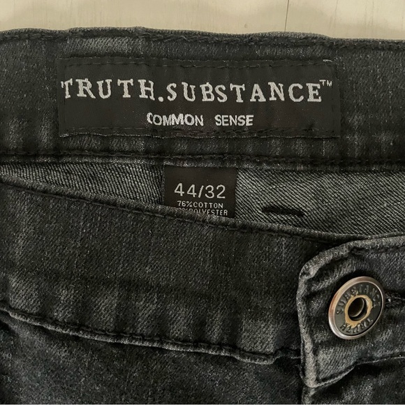 Truth. Substance Common Sense Black Jeans, men’s size 44 - Picture 3 of 13